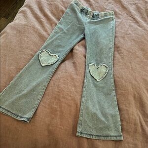Heart Patch Light Blue Girl’s Legging Jeans